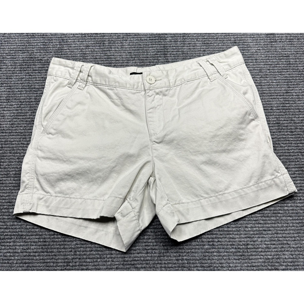 Calvin Klein Jeans Shorts Womens 10‎ Khaki Chino Flat Front Zip Fly Casual